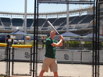 Me playing wiffle ball