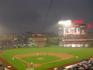 Prime foul ball territory, section 215