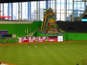 Marlins Park left center field