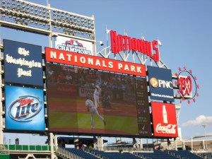 Nationals Park jumbotron