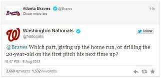 nationals braves twitter fight