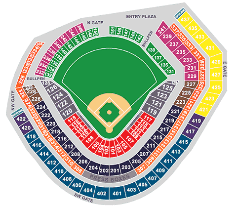 Turner Field seating chart