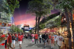 Braves new stadium outside rendering