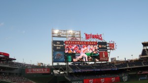 Nationals Park scoreboard