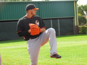 Jose Fernandez pitching