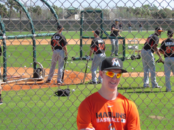 Me at Marlins practice fields