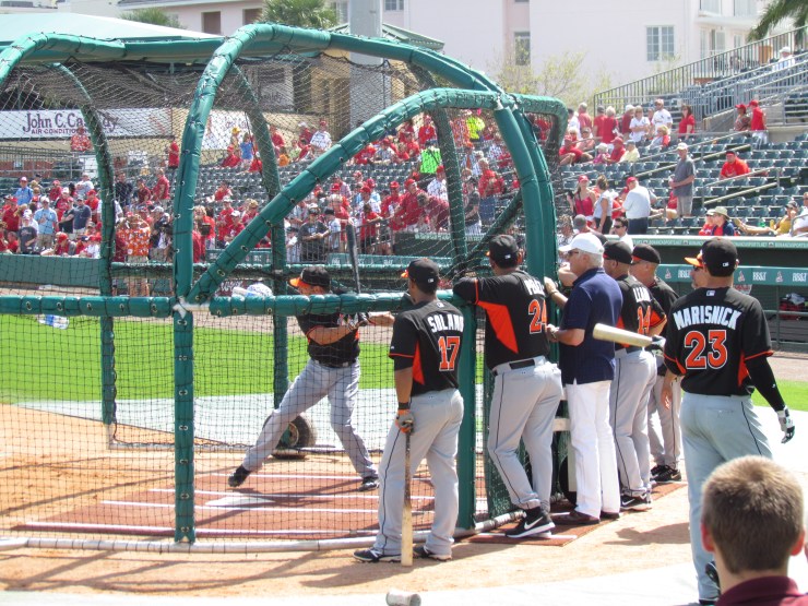 Marlins Batting Practice 3.7.14