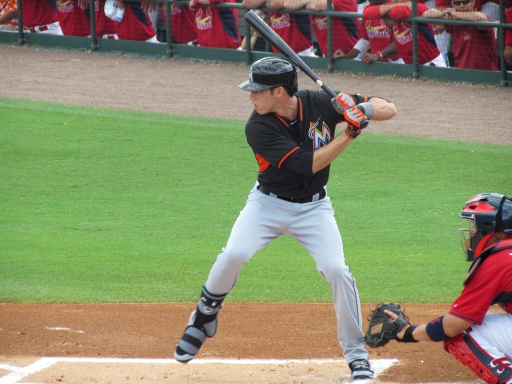 Christian Yelich batting