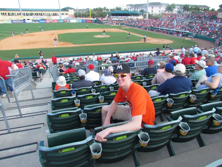 Me in Roger Dean Stadium