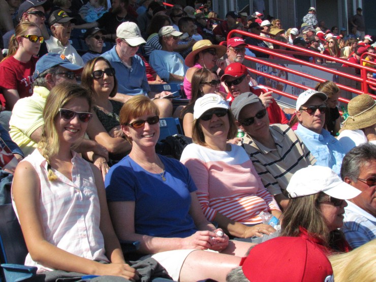 Family friends at the game