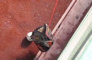 Glove Trick in wall gap