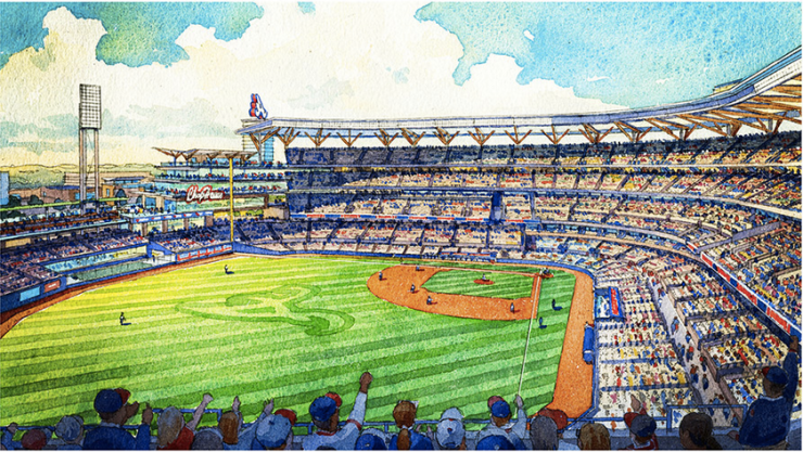 Braves new stadium interior