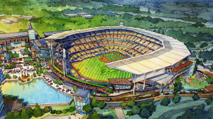 Braves new stadium overhead