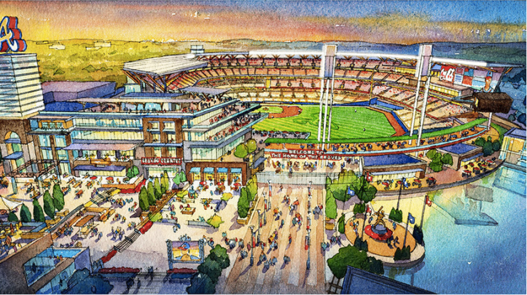 Braves new stadium plaza