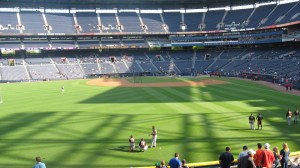 My view from the 200 level in left field