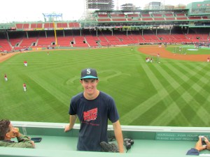 Me on the Green Monster