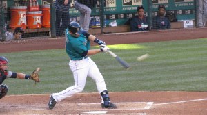 Mike Zunino connects on a solo home run in the second inning