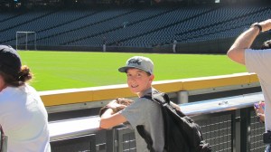 Joe on the 'Pen party deck