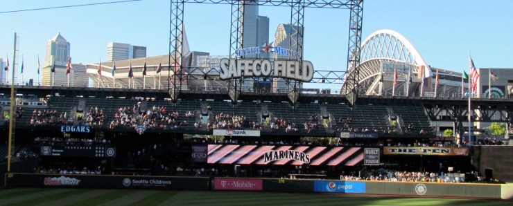 Safeco Field long image of left field