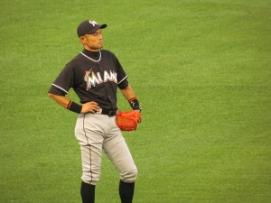 Ichiro stands in LF at Nats Park