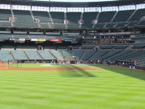 Orioles BP at Camden Yards