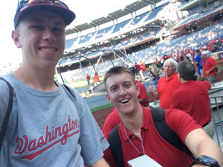 Me and Paul at Nats Park BP