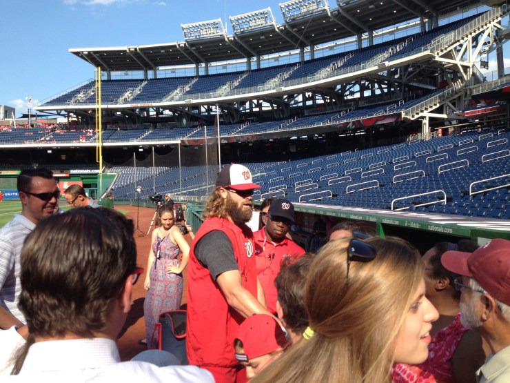 Jayson Werth with fans
