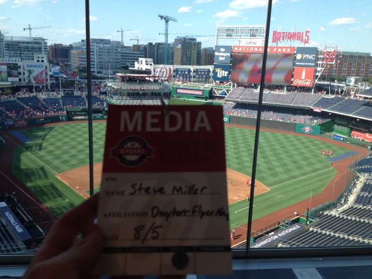 Media pass in press box