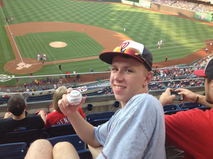 Paul with his Desmond HR ball