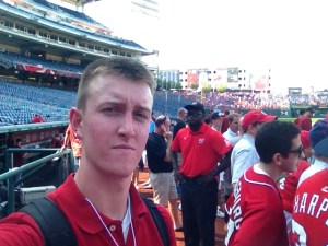 Me on field at Nats Park