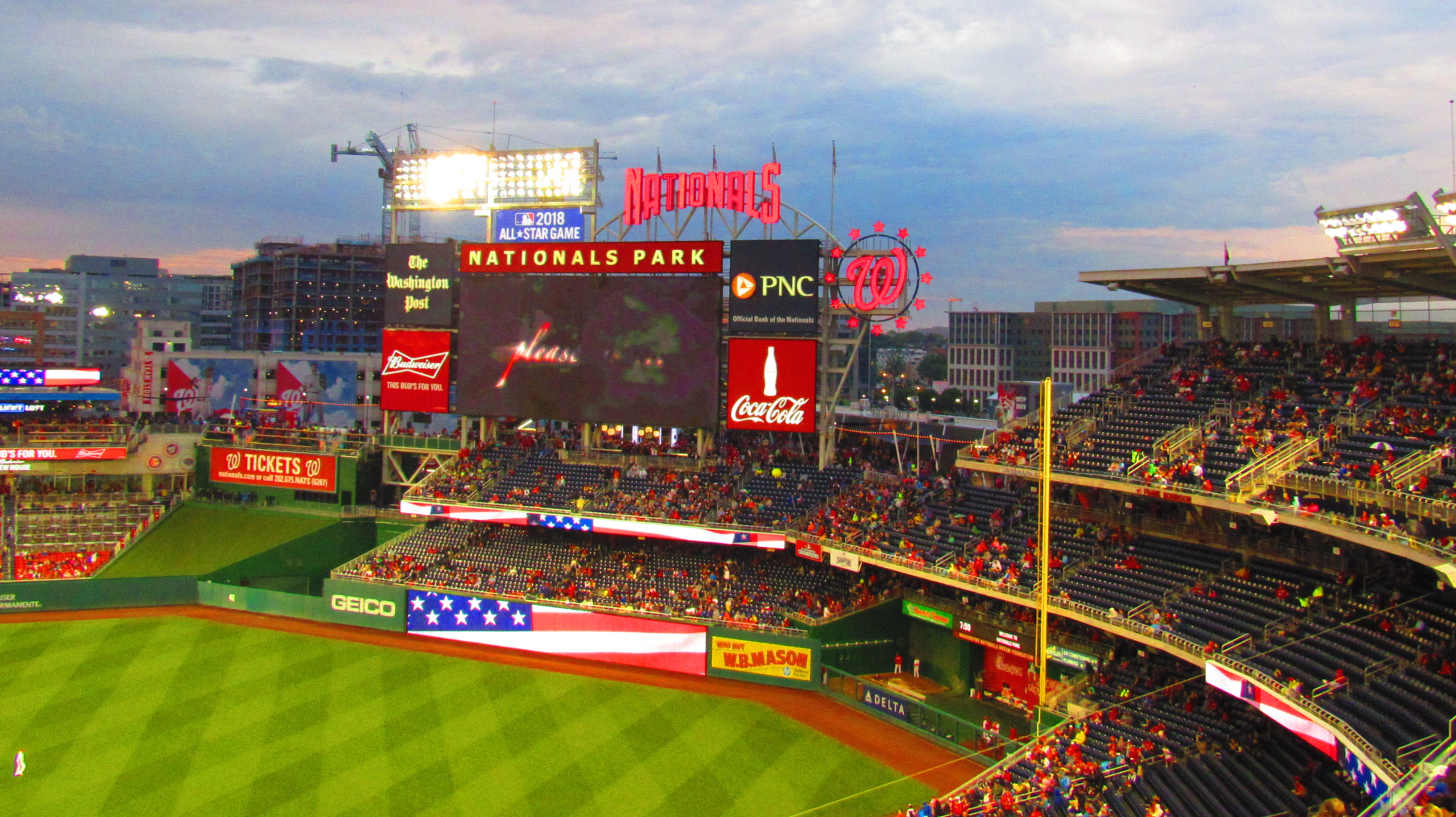 Right field at Nats Park 5.23.16