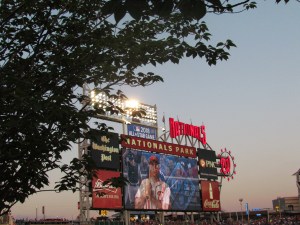 Nationals Park jumbotron