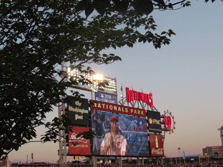 Nationals Park jumbotron