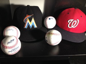 The four balls I kept from the game