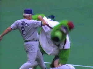 Tommy LaSorda-Mascot Fight