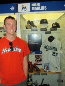 Me at the Marlins locker
